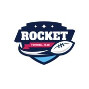Rocket Football Team logo template