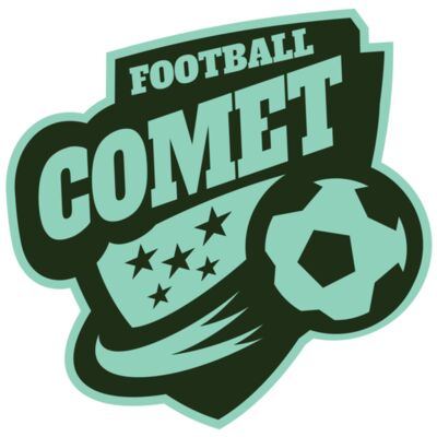 Comet Football logo template Thumbnail