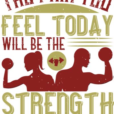 The pain you feel today  will be the strength you feel tomorrow Thumbnail